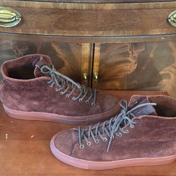 Buttero Tanino Suede Leather Sneakers - Picture 6 of 7